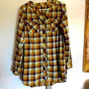 Long sleeve flannel shirt